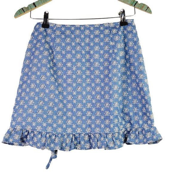 Le Lis Denim Eyelet Two Piece Outfit Sz S, NWT - Picture 6 of 13